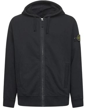 Stone Island Zip-Throughs - Negro