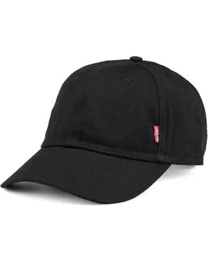 Levi's Tab Baseball Cap Mit Seitenlogo - Schwarz