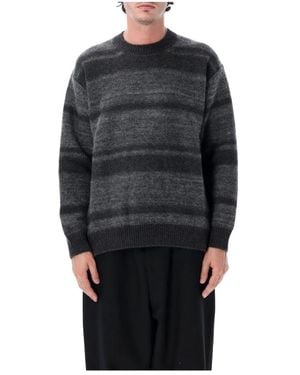 Comme des Garçons Mohair-Pullover Mit Streifen - Schwarz