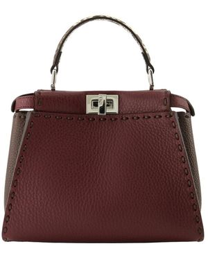 Fendi Tassen ,Rood ,Leer Mini Peekaboo - Paars