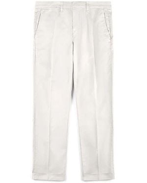 Fay Slim Fit Capri Hose Aus Baumwolle - Weiß