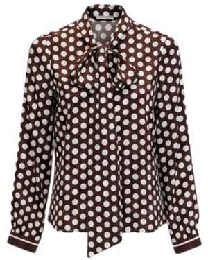Herzensangelegenheit Blouse Met Strik - Zwart