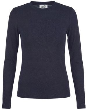 Niu Round-Neck Knitwear - Blu