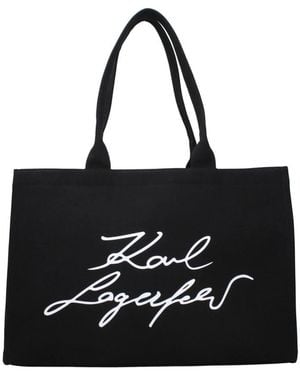 KARL LAGERFELD Tote Bags - Negro