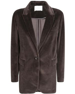 Circolo 1901 Blazer Velluto Liscio - Bruin