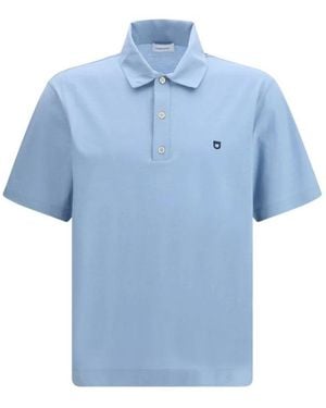 Ferragamo Katoenen Piqué Polo - Blauw
