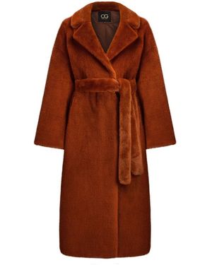 CESARE GASPARI Autumn Fox Coat - Bruin