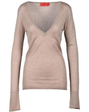 Wild Cashmere V-Neck Knitwear - Rosa