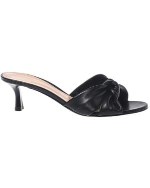 Baldinini Heeled Mules - Negro