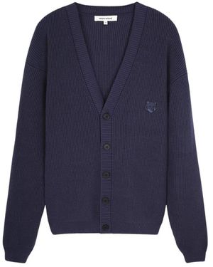 Maison Kitsuné Truien & Vesten ,Blauw ,Cardigan