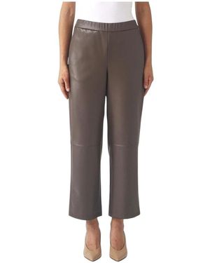Max Mara Cropped Trousers - Grey
