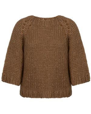 Dondup Round-Neck Knitwear - Marron