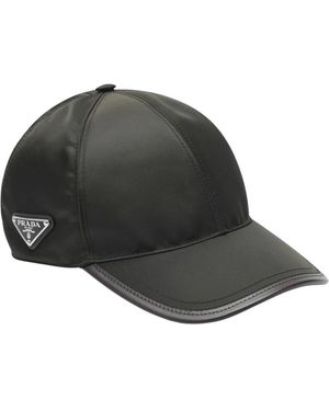 Prada Accessoires ,Zwart ,Nylon Re-Nylon Baseball Cap