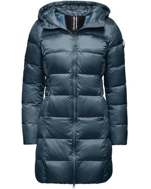 Bomboogie Piumino in nylon brillante dalla linea avvitata - Blu