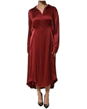 Fabiana Filippi Collared Aline Midi Dress