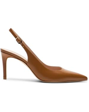 Stuart Weitzman Schoenen ,Bruin ,Leer Power Slingback Pump 75