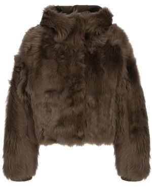 Blancha Faux Fur & Shearling Jackets - Brown