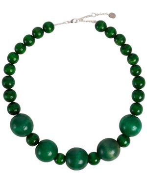 Malababa Collana con perle di legno ispirata a bo-kaap - Verde