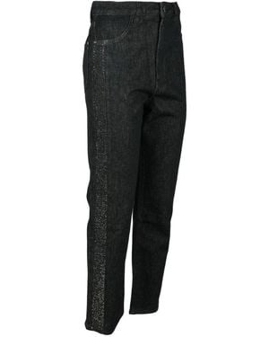 Patrizia Pepe Slim-Fit Trousers - Black