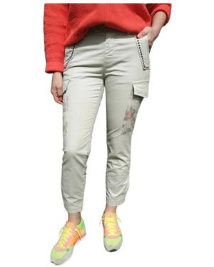 Mason's Slim-Fit Trousers - Natural