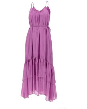 Liu Jo Tiered Ruffle Maxi Dress - Paars