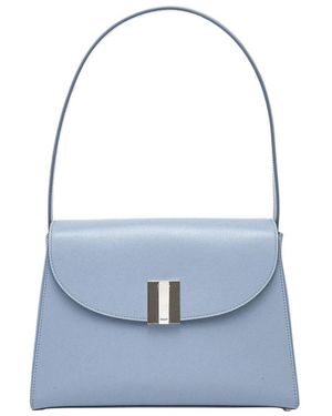 Bally Mittlere Leder Schultertasche - Blau