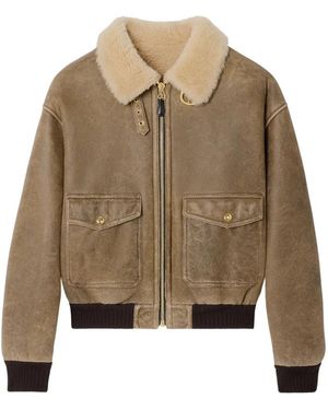 Celine Leather Jackets - Groen