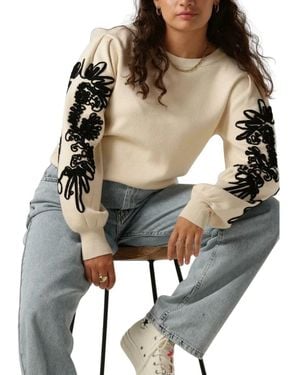 Object Truien & Vesten ,Polyester Joana Knit Pullover - Naturel