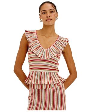 Rails Tops ,Veelkleurig ,Katoen Carmelita Top - Wit