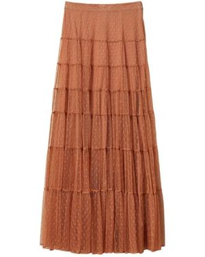 Twinset Maxi Skirts - Brown