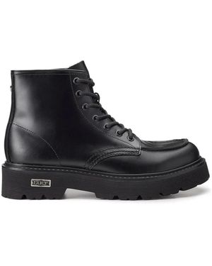 Cult Lace-Up Boots - Black