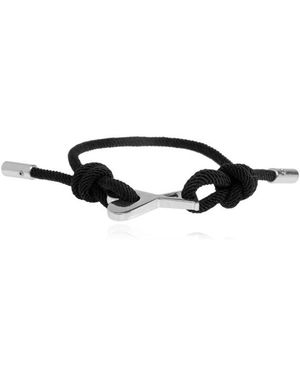 Ami Paris Logo Charm Armband - Schwarz
