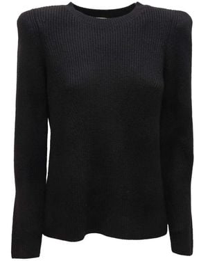 Elisabetta Franchi Round-Neck Knitwear - Black