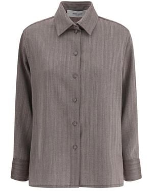 Golden Goose Fleece Wollhemd - Grau