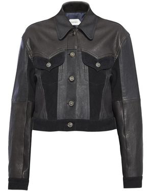 Versace Leather Jackets - Black
