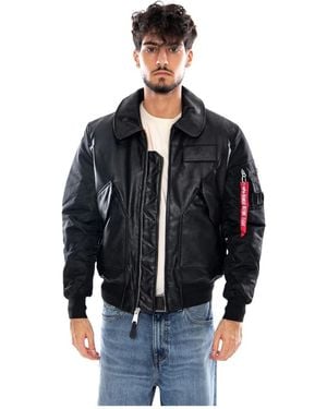 Alpha Industries Bomber Jackets - Bleu