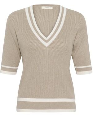 Inwear Truien & Vesten ,Leenah V-Hals Trui - Naturel