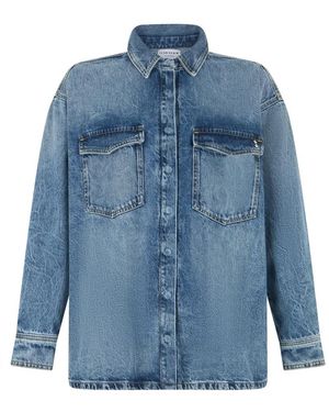 ICON DENIM Overhemden ,Blauw ,Denim Denim Overhemd