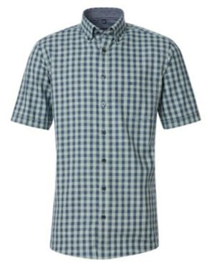 CASA MODA Herren Freizeit Karohemd - Blau