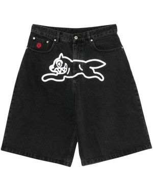 ICECREAM Denim Shorts - Black