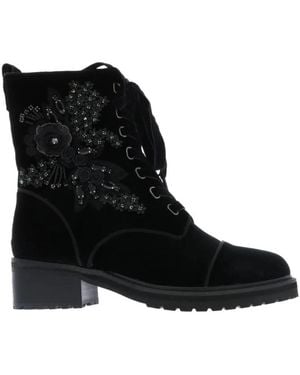 Paris Punk Strass Velvet - Zwart