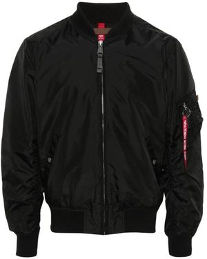 Alpha Industries Jassen ,Zwart ,Nylon Ma-1 Tt Two Tone Bomber