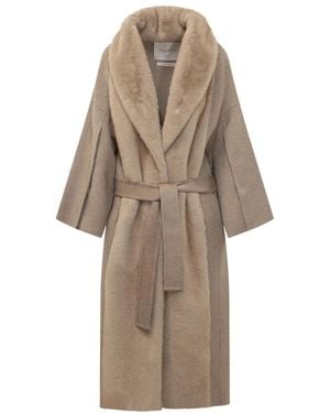 VALENTINI 1972 Belted Coats - Marrón