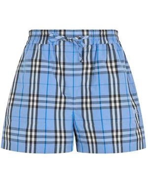 Burberry Short Shorts - Blu