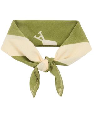 Ami Paris Ami De Coeur Gedrukte Sjaal - Groen