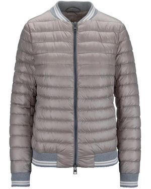 Herno Piumino corto con zip - Grigio