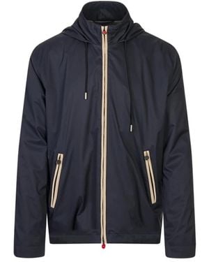 Kiton Bomber Jackets - Blau