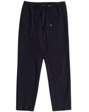 Moncler Dunkelblaue Baumwollmischung Sportliche Hose