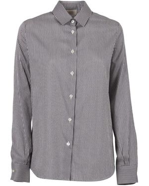 Mazzarelli Camicia A Righe Mod. Mari B - Grijs