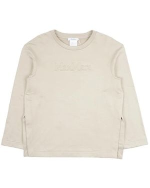 Max Mara Lange Mouw Tops - Naturel